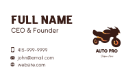 Brown Motorcycle Business Card Image Preview