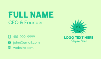 Green Dead Face Virus Business Card Image Preview