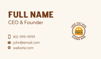 Burger Mascot Fast Food  Business Card Image Preview