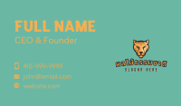 Panther Face Mascot Business Card Image Preview