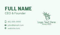 Statue of Liberty Head  Business Card Image Preview