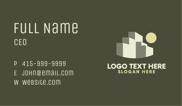 Daytime Office Building Business Card Design Image Preview