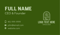 Herbal Mortar and Pestle Business Card Design