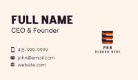 Letter E Fabrication  Business Card Image Preview