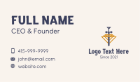 Triangular Medieval Sword  Business Card Image Preview