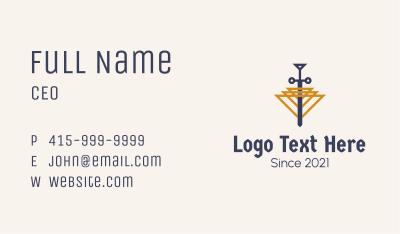 Triangular Medieval Sword  Business Card Image Preview