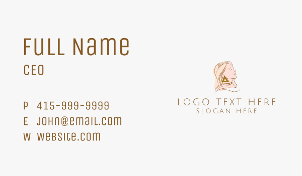Female Fashion Earring Business Card Design Image Preview