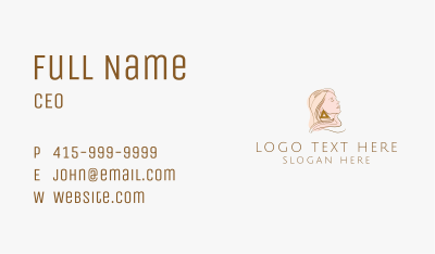 Female Fashion Earring Business Card Image Preview