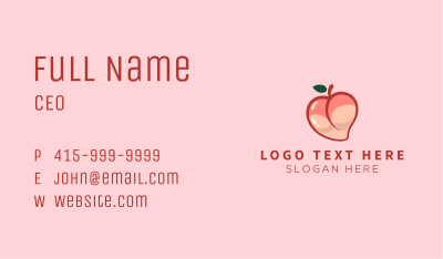 Sexy Peach Lingerie  Business Card Image Preview