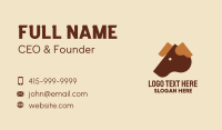 Brown Dog Head  Business Card Image Preview