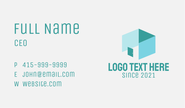 Modern Minimalist House  Business Card Design Image Preview