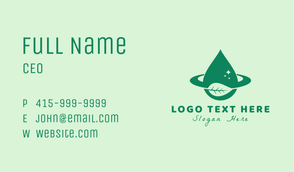 Herbal Essential Oil Business Card Design Image Preview