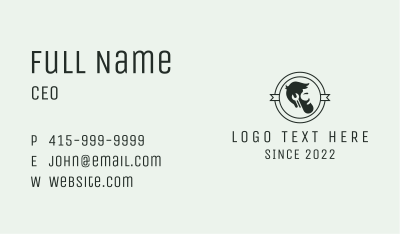 Hipster Wrench Handyman  Business Card Image Preview