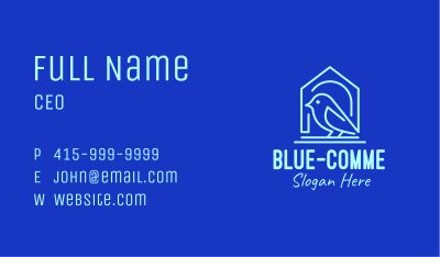 Blue Bird House Business Card Image Preview