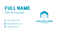 Blue Hexagon Tower Business Card Image Preview
