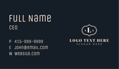 Fashion Luxury Lettermark Business Card Image Preview