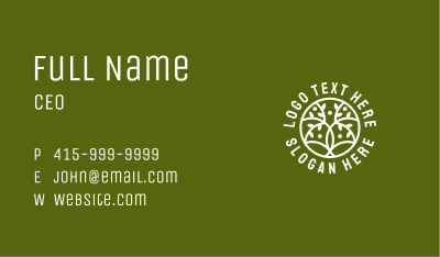 Nature Tree Gardening  Business Card Image Preview