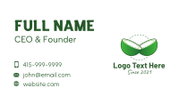 Sliced Green Coconut Business Card Image Preview