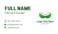 Sliced Green Coconut Business Card Image Preview