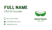 Sliced Green Coconut Business Card Image Preview