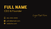 Luxury Brand Wordmark  Business Card Image Preview