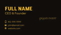 Luxury Brand Wordmark  Business Card Image Preview