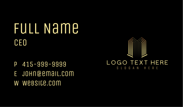 Luxury Realty Building Business Card Design Image Preview
