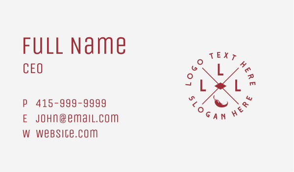 Food Restaurant Letter Business Card Design Image Preview