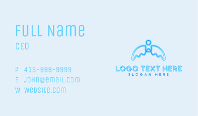 Holistic Angel Wings Business Card Image Preview