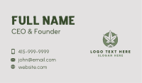 Marijuana House Green Business Card Image Preview