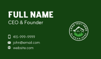 Oregon Mountain Tree Business Card Design