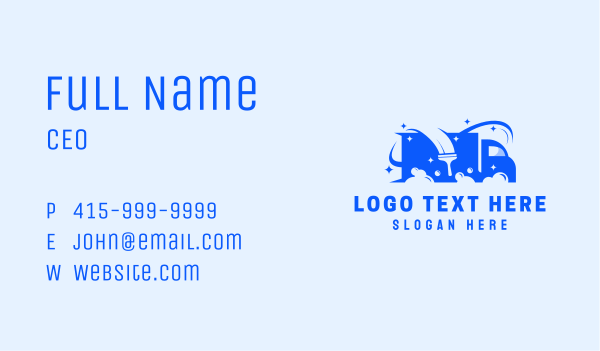 Truck Car Wash Business Card Design Image Preview