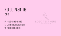 Ballet Dancer Monoline Business Card Image Preview