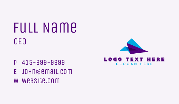 Plane Courier Delivery Business Card Design Image Preview