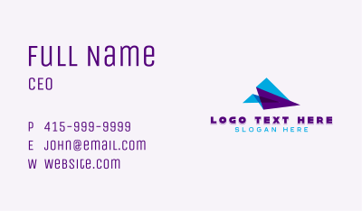 Plane Courier Delivery Business Card Image Preview