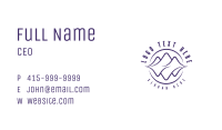 Mountain Resort Badge Business Card Image Preview