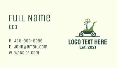 Tree Garden Lawn Mowing Business Card Image Preview