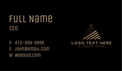 Triangle Business Firm Business Card Image Preview