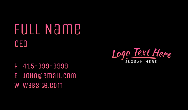 Gradient Clothing Wordmark Business Card Design Image Preview