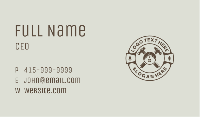 Carpenter Tool Hammer Business Card Image Preview