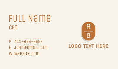 Accessories Boutique Letter  Business Card Image Preview