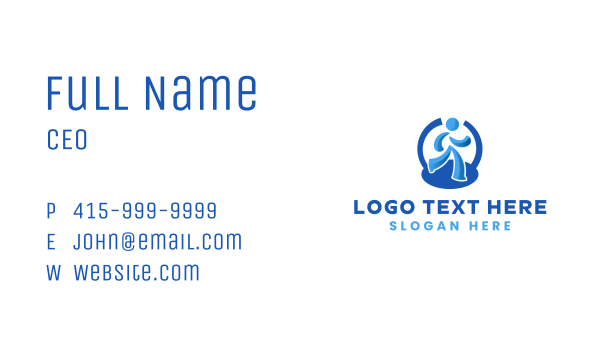 Jogger Marathon Athlete Business Card Design Image Preview