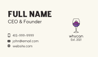 Mountain Wine Glass Business Card Image Preview