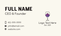 Mountain Wine Glass Business Card Image Preview