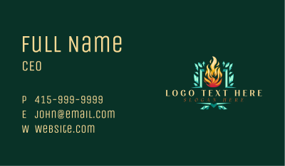 Fire Ice Element Business Card Image Preview