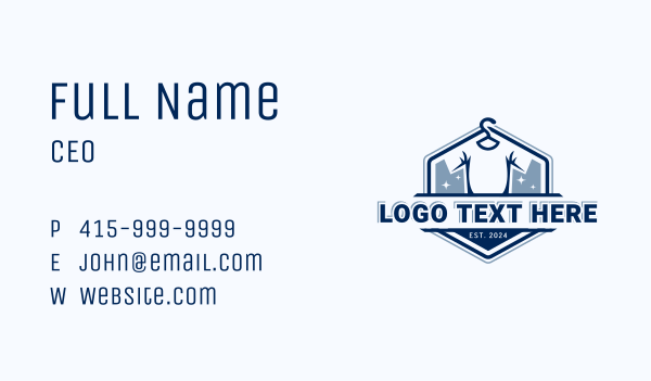 Tshirt Hanger Laundry Business Card Design Image Preview