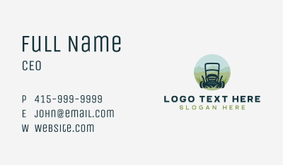 Lawn Mower Gardening Business Card Image Preview