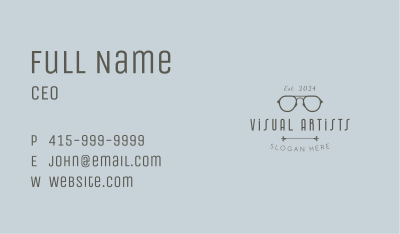 Premium Optical Eyeglasses Business Card Image Preview