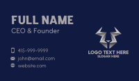 Modern Metallic Horns Business Card Image Preview