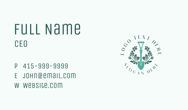 Floral Plant Landscaping Business Card Design Image Preview